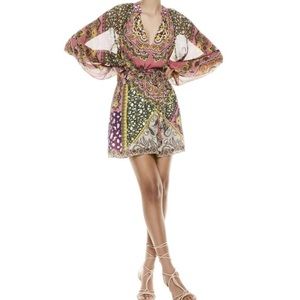 ALICE & OLIVIA. LILIAN PAISLEY MINI DRESS. SIZE 2.